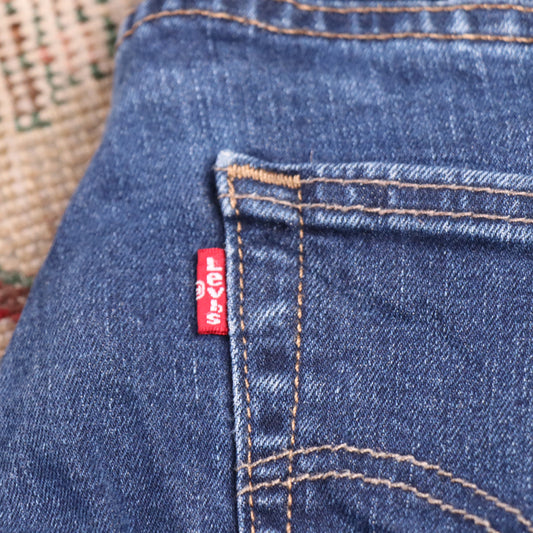 Levi's W30 L30 Straight Leg Slim Fit Blue Denim Jeans