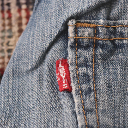 Levi's 514 Red Tab W32 L32 Straight Leg Blue Denim Jeans