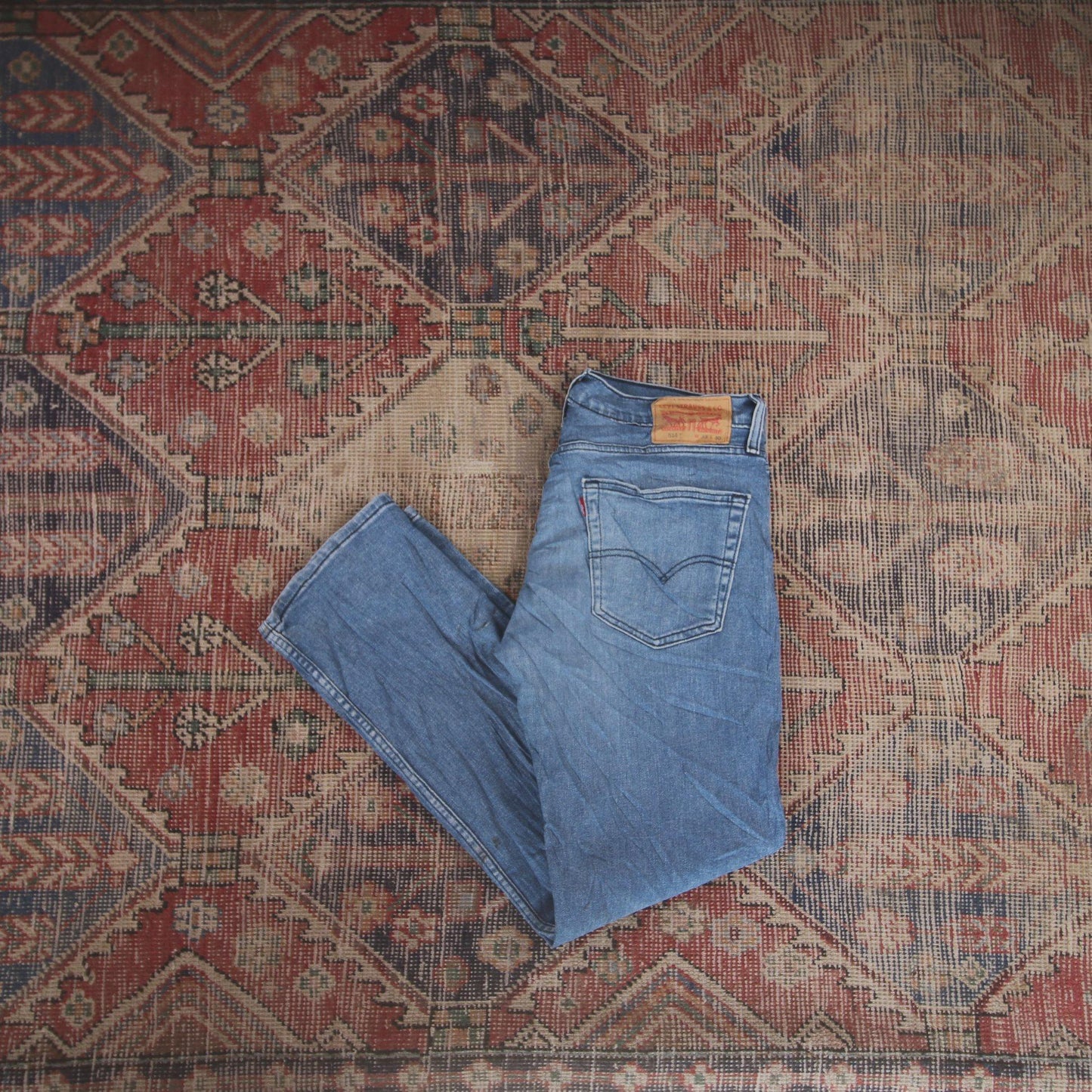 Levi's 514 W34 L29 Straight Leg Blue Denim Jeans