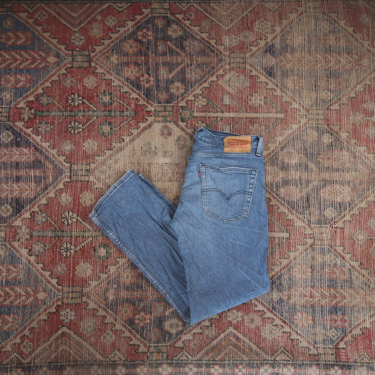 Levi's 514 W34 L29 Straight Leg Blue Denim Jeans