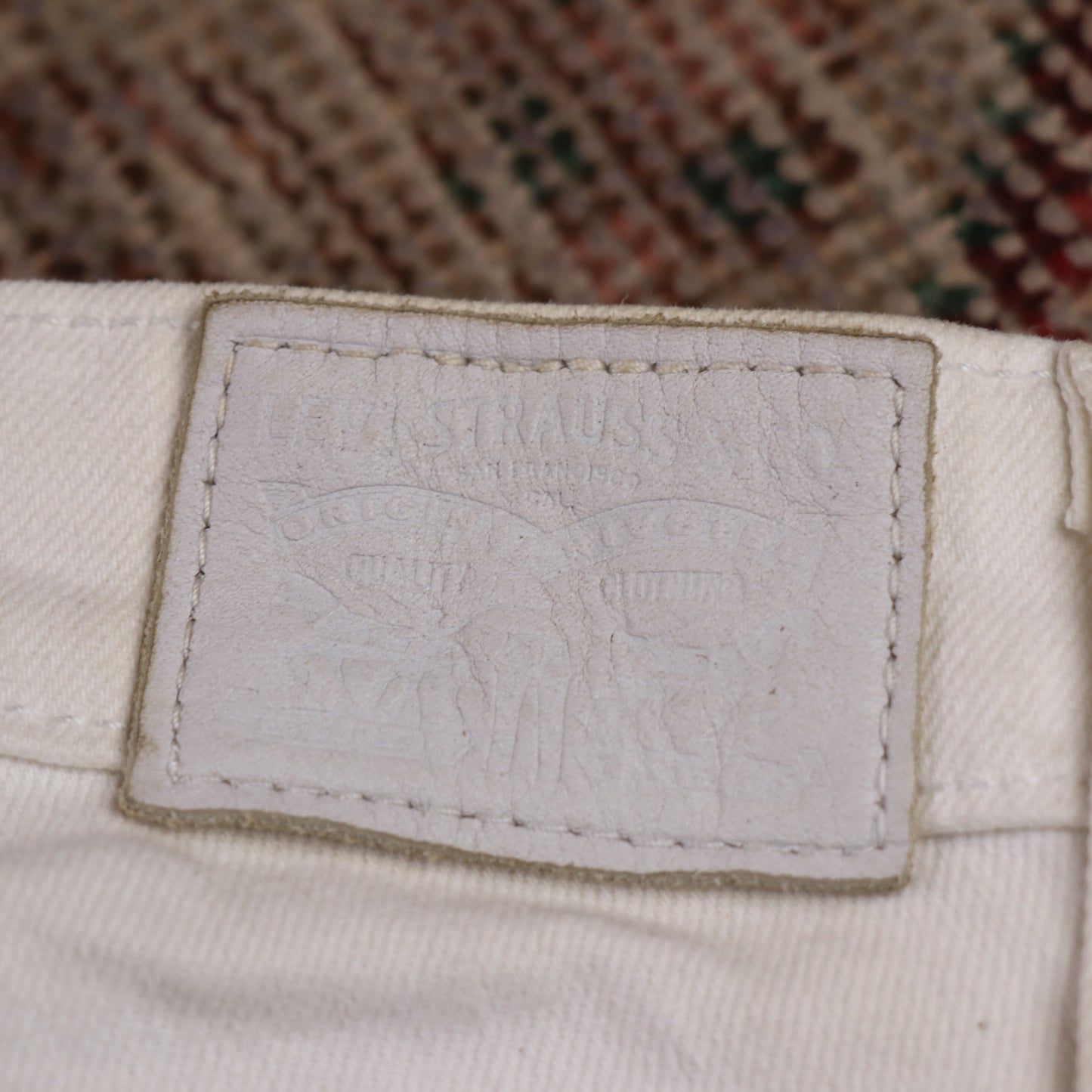Levi's 712 W26 L31 White Denim Jeans