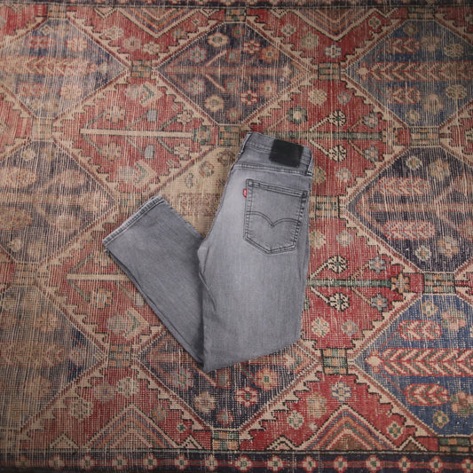 Levi's 514 Capital E W30 L28 Straight Leg Grey Denim Jeans