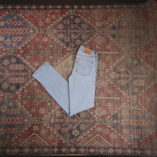 Levi's 714 W24 L28 Skinny Blue Denim Jeans