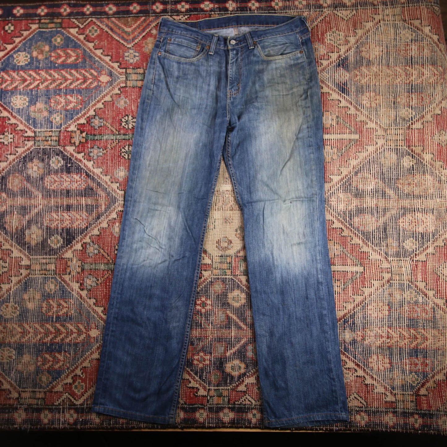Levi's 514 W34 L32 Straight Leg Blue Denim Jeans