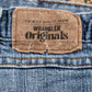 Wrangler W36 L32 Straight Leg Relaxed Fit Blue Denim Jeans