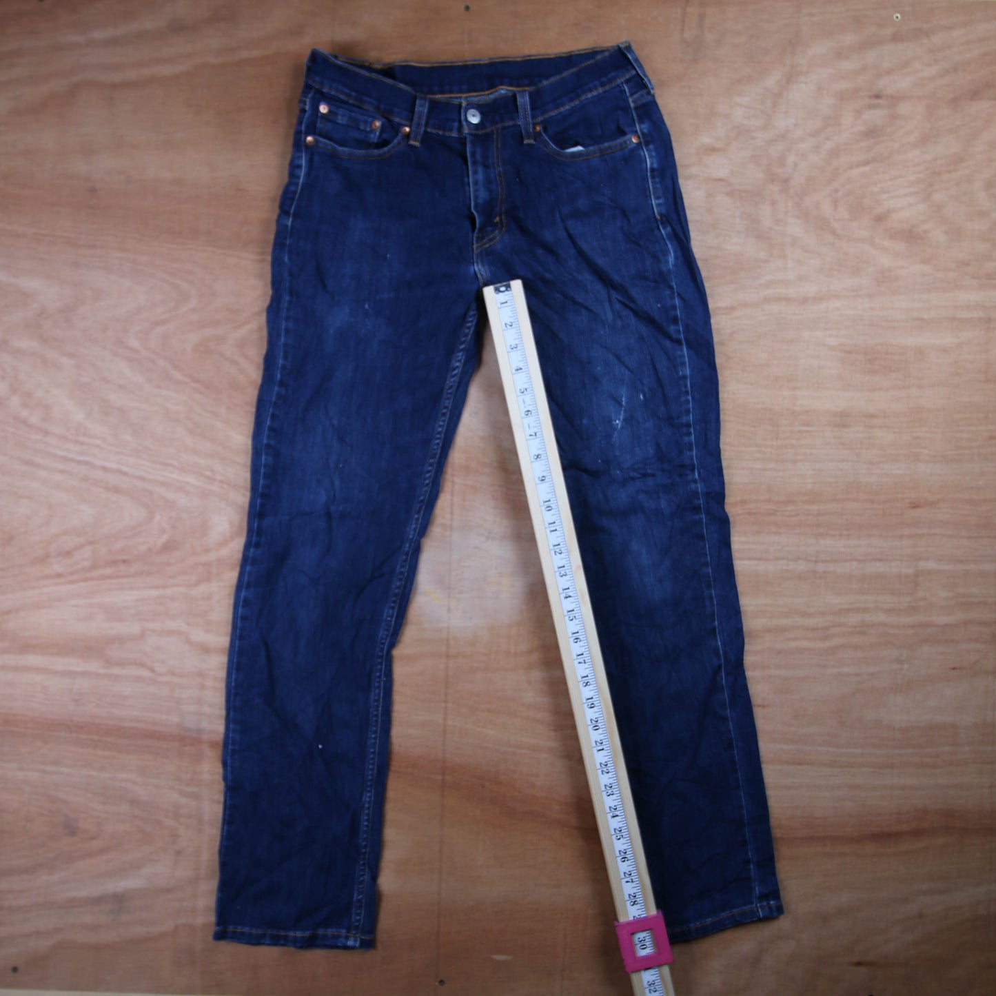 Levi's 514 Red Tab W30 L30 Straight Leg Blue Denim Jeans