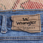 Wrangler W38 L32 Straight Leg Relaxed Fit Blue Denim Jeans