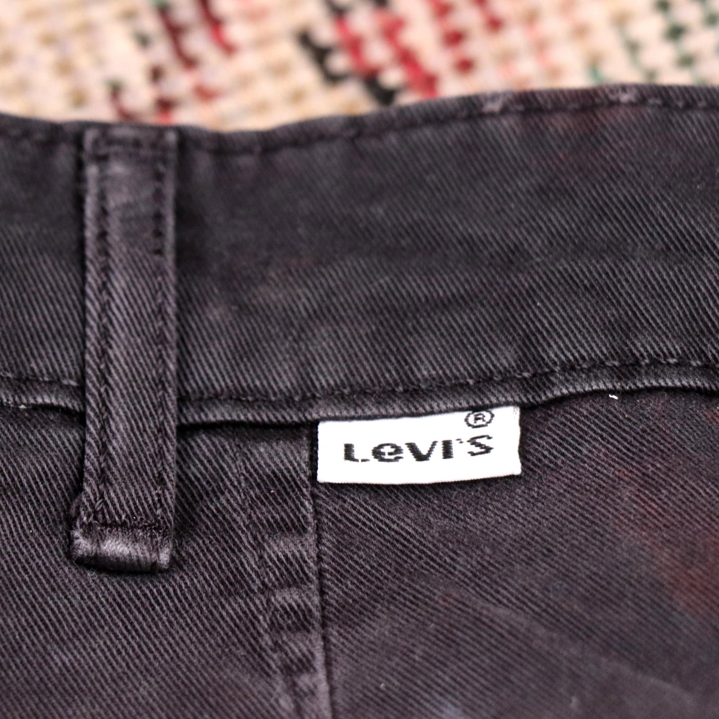 Levi's W30 L30 Straight Leg Black Denim Jeans