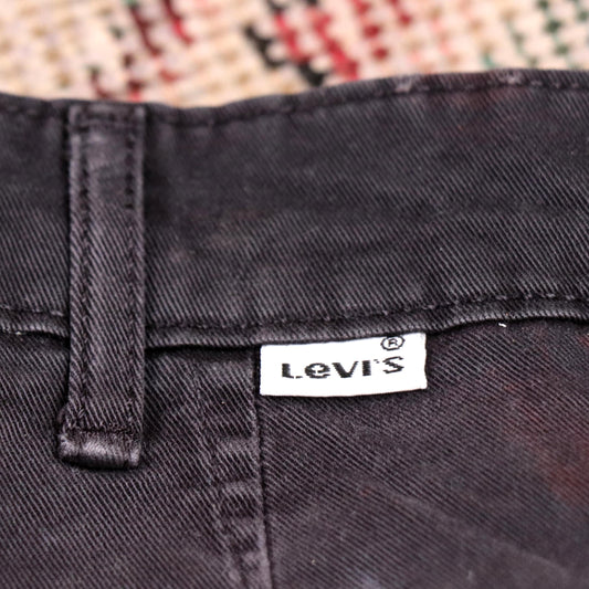 Levi's W30 L30 Straight Leg Black Denim Jeans