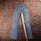 Levi's 517 Red Tab W28 L30 Bootcut Slim Fit Blue Denim Jeans