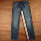 Levi's 505 Red Tab W34 L31 Straight Leg Regular Fit Blue Denim Jeans