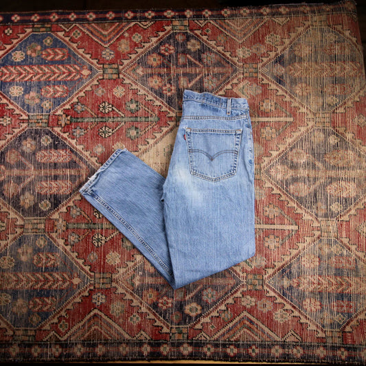 Levi's 505 W38 L30 Straight Leg Regular Fit Blue Denim Jeans