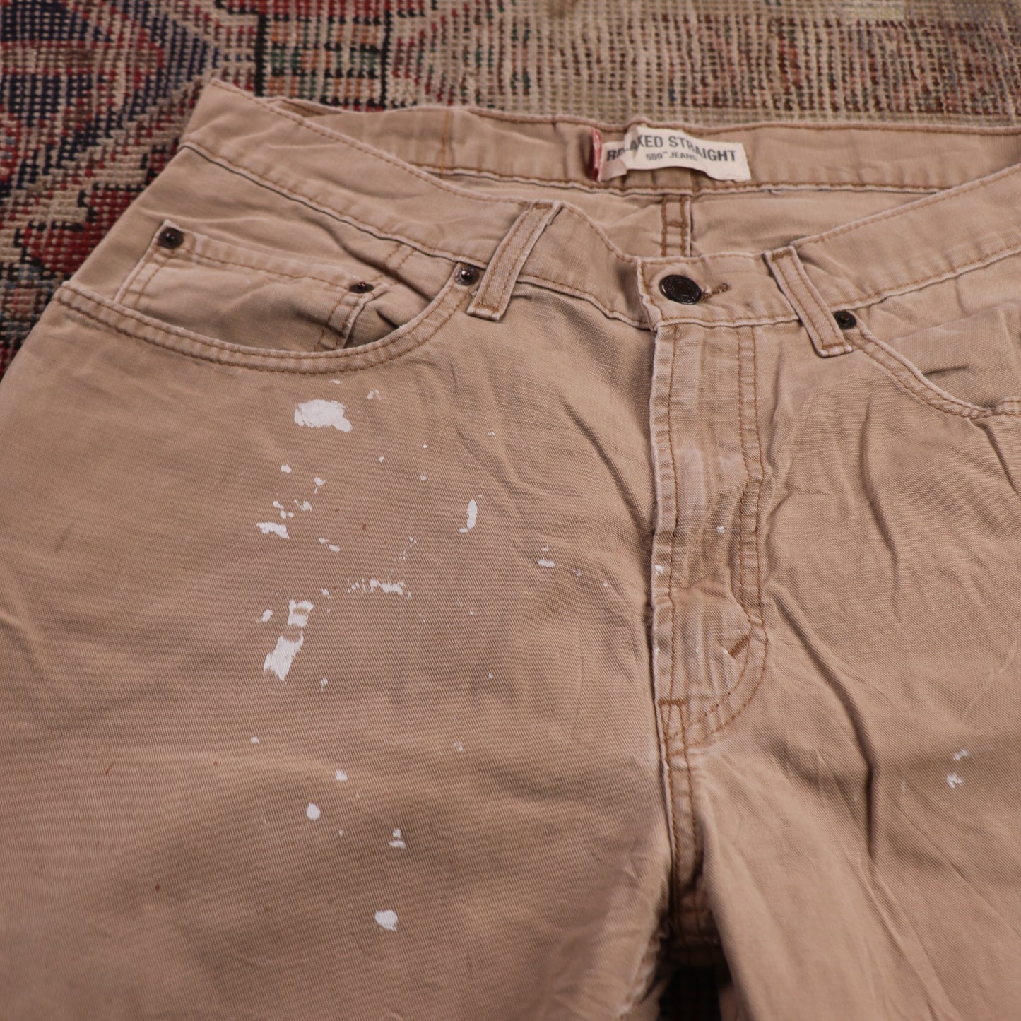Levi's 559 W32 L31 Straight Leg Relaxed Fit Brown Denim Jeans