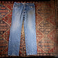 Lee W36 L32 Straight Leg Blue Denim Jeans