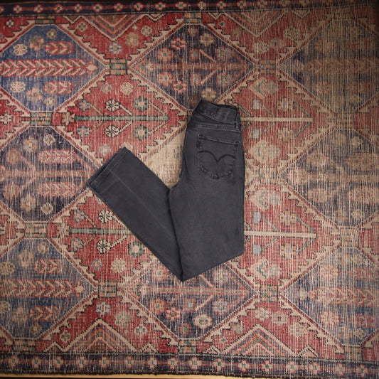 Levi's 721 W26 L28 Skinny Black Denim Jeans