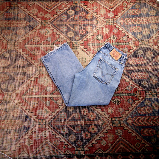 Levi's W30 L25 Straight Leg Blue Denim Jeans