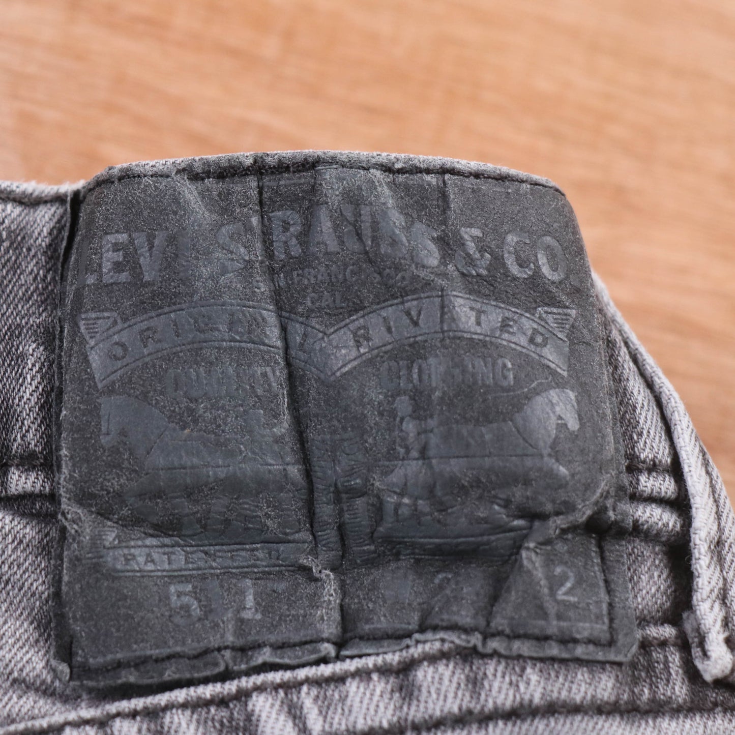 Levi's 511 Red Tab W26 L30 Slim Fit Grey Denim Jeans