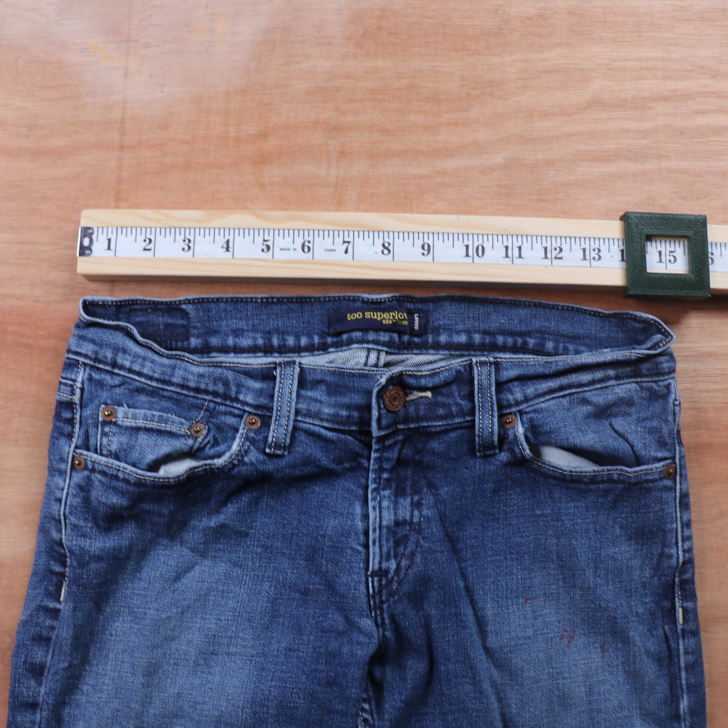 Levi's 711 Red Tab W30 L22 Slim Blue Denim Jeans