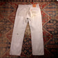 Levi's 501 W32 L28 Original Fit Beige Denim Jeans