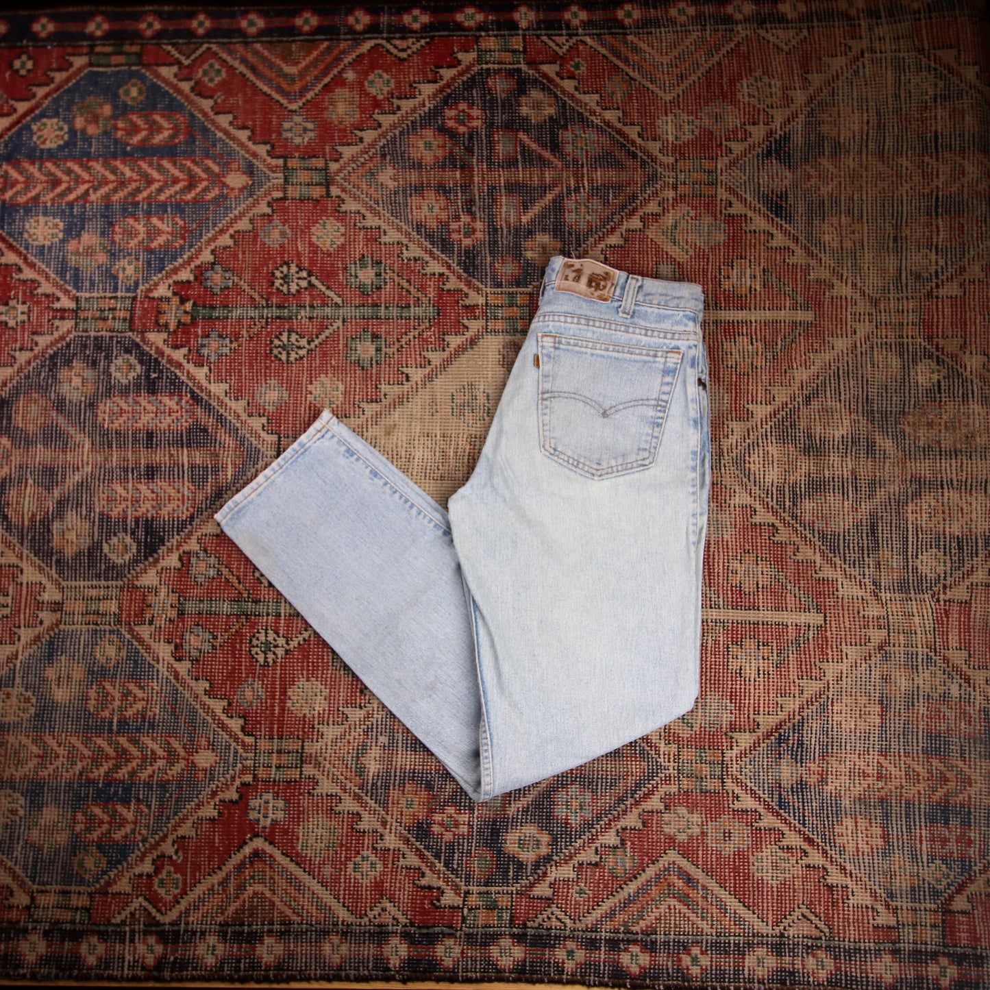 Levi's Orange Tab W30 L31 Tapered Leg Loose Fit Blue Denim Jeans