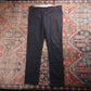 Dickies W36 L31 Skinny Straight Black Cotton Blend Trousers