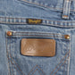 Wrangler W26 L24 Straight Leg Relaxed Fit Classic Ripped Style Blue Denim Jeans