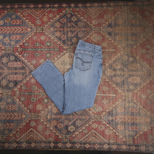 Lee W32 L30 Straight Leg Relaxed Fit Blue Denim Jeans