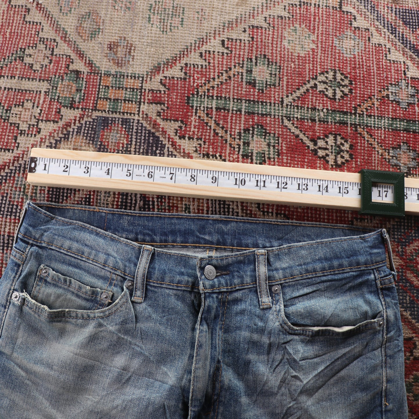 Levi's 511 Red Tab W34 L30 Slim Fit Blue Denim Jeans
