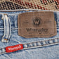 Wrangler W36 L28 Straight Leg Blue Denim Jeans