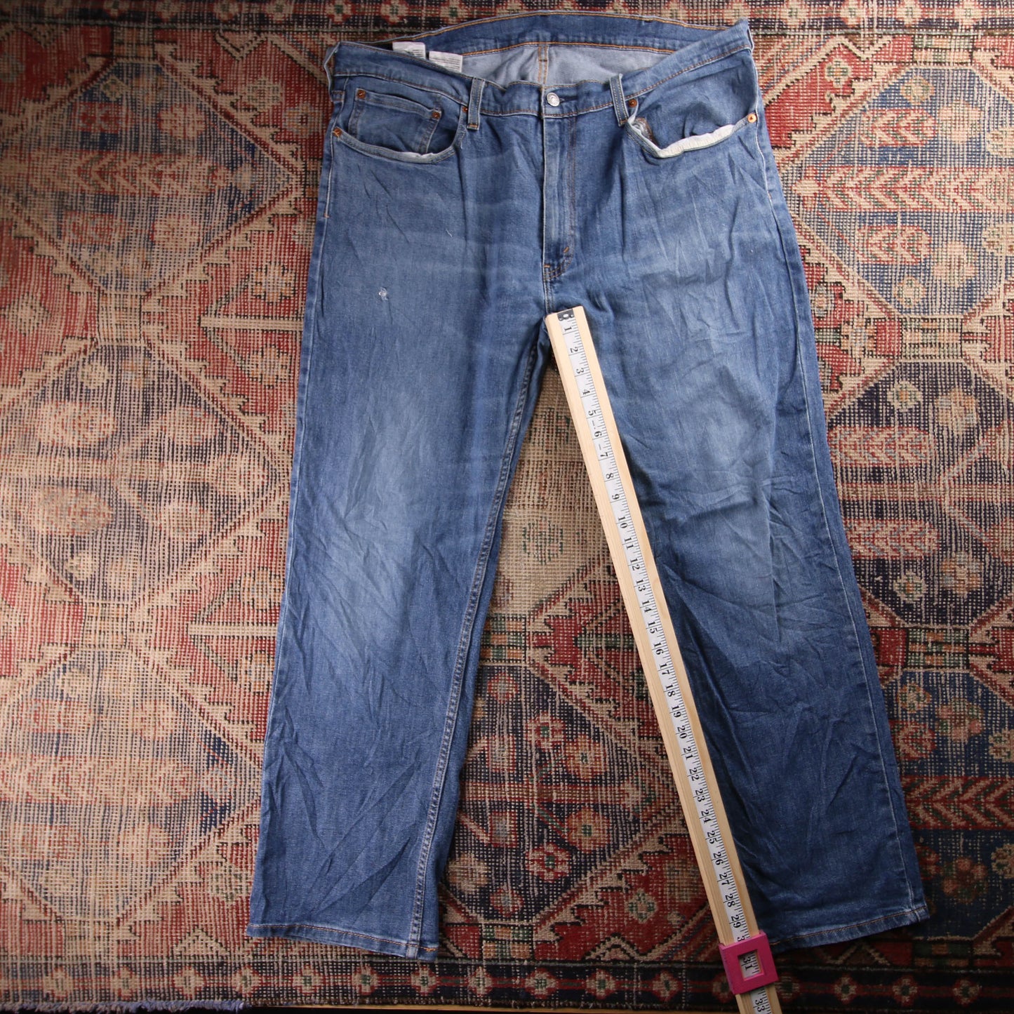 Levi's 559 Red Tab W40 L31 Straight Leg Relaxed Fit Blue Denim Jeans