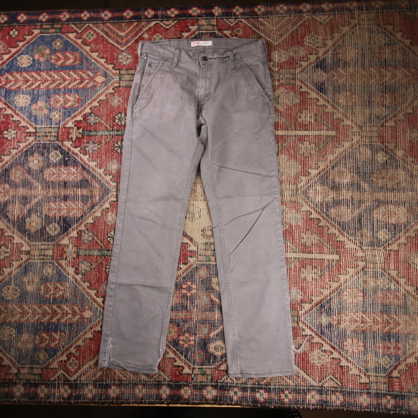 Levi's Signature W32 L29 Straight Leg Grey Denim Jeans