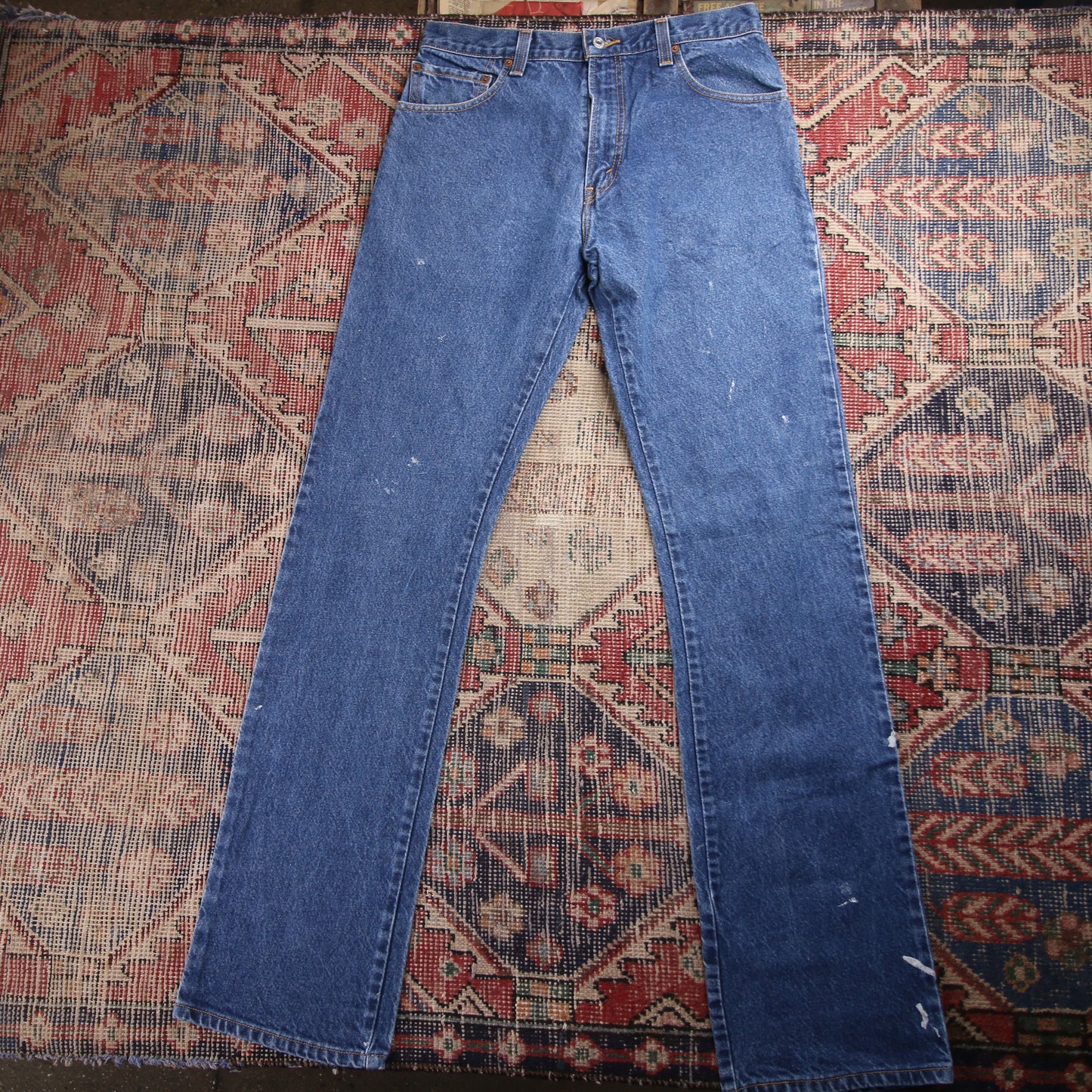 Levi's 517 W32 L36 Bootcut Slim Fit Blue Denim Jeans