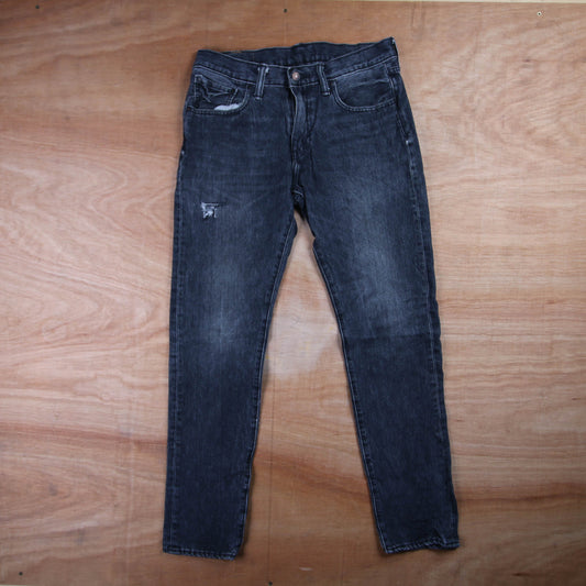 Levi's 512 Red Tab W32 L30 Tapered Leg Slim Fit Grey Denim Jeans