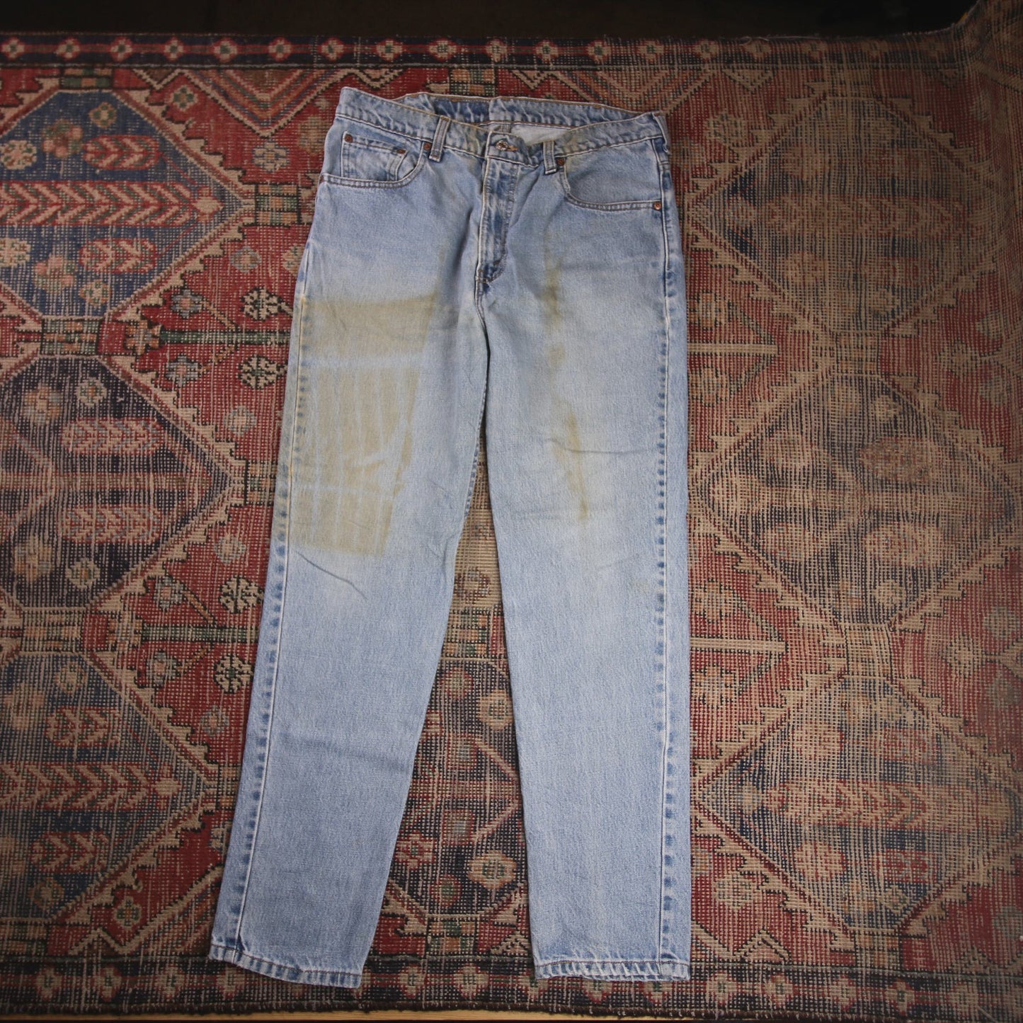 Levi's W34 L30 Tapered Leg Relaxed Fit Blue Denim Jeans