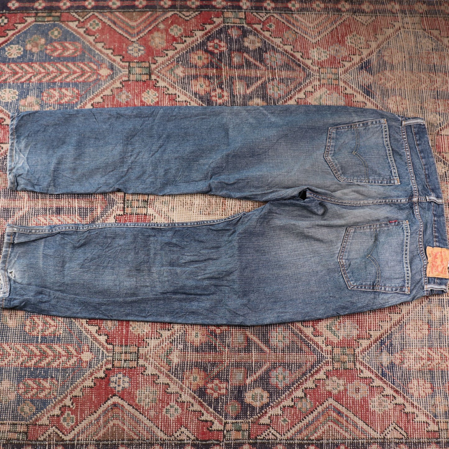 Levi's 505 W36 L30 Straight Leg Regular Fit Blue Denim Jeans