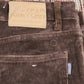 Unbranded W34 L27 Straight Leg Brown Corduroy Trousers