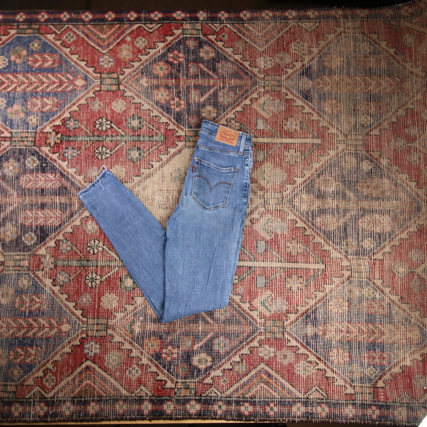 Levi's 721 W24 L29 Skinny Blue Denim Jeans