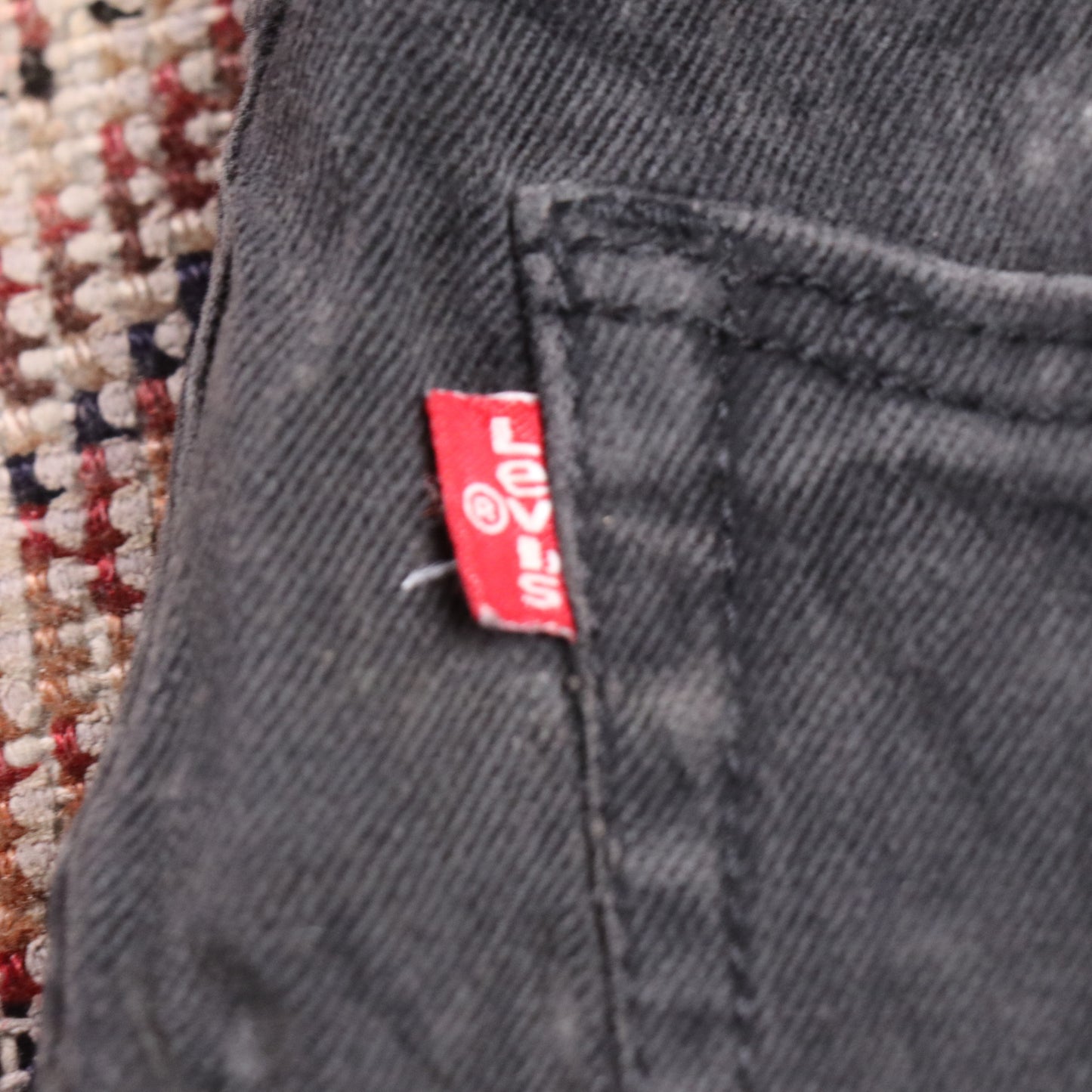 Levi's W30 L28 Straight Leg Black Denim Jeans