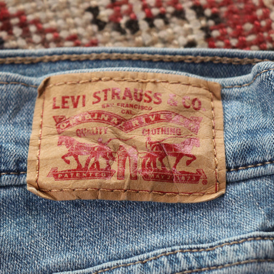 Levi's W32 L29 Skinny Classic Ripped Style Blue Denim Jeans