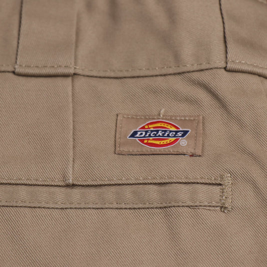 Dickies W28 L28 Straight Leg Beige Cotton Blend Trousers