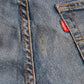 Levi's 511 W30 L26 Slim Fit Classic Ripped Style Blue Denim Jeans