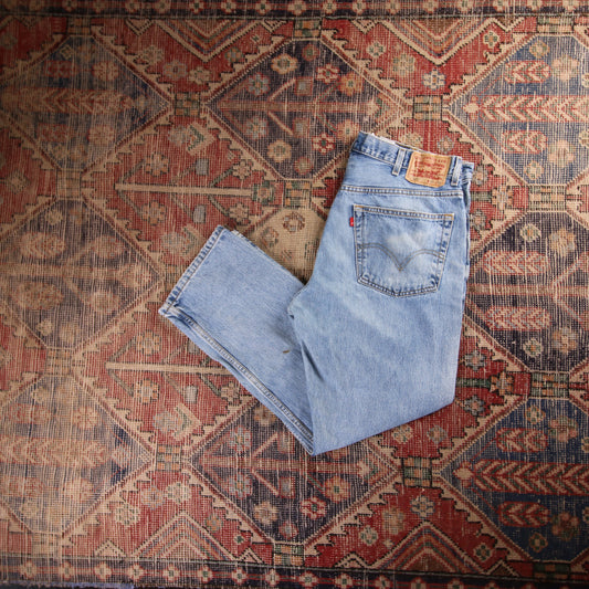 Levi's 505 W38 L30 Straight Leg Regular Fit Blue Denim Jeans