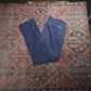 Wrangler W36 L33 Straight Leg Blue Cotton Blend Trousers