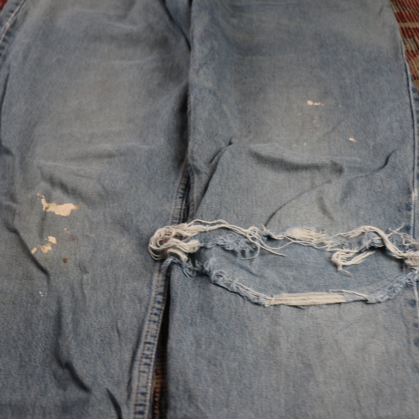 Levi's 560 W34 L34 Comfort Fit Classic Ripped Style Blue Denim Jeans