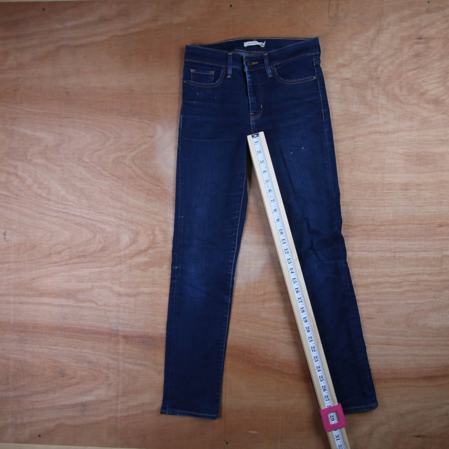 Levi's 312 Red Tab W28 L29 Skinny Blue Denim Jeans