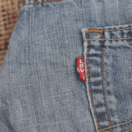 Levi's W36 L33 Straight Leg Blue Denim Jeans
