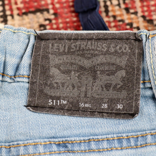 Levi's 511 W26 L29 Slim Fit Blue Denim Jeans