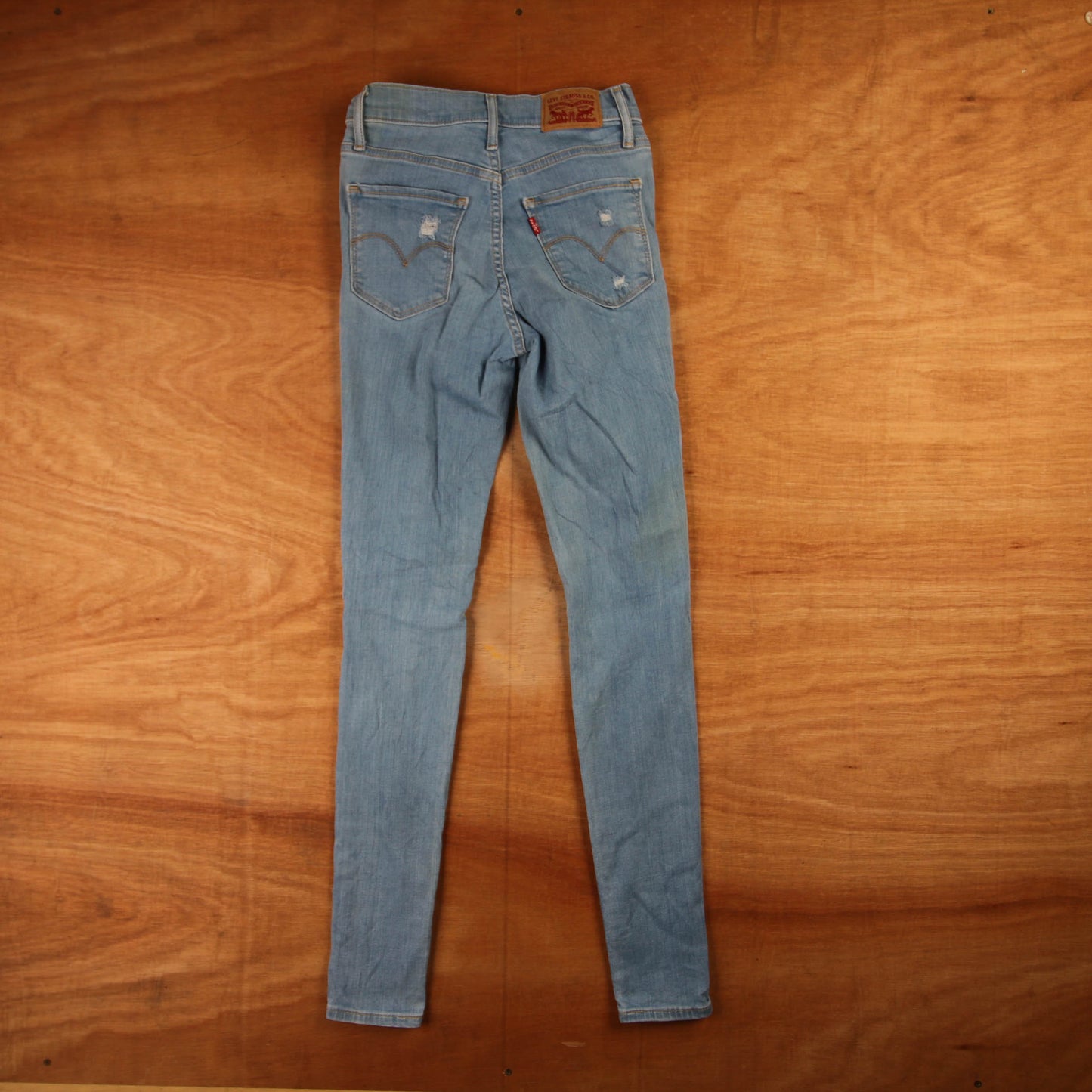 Levi's 720 Red Tab W24 L29 Super Skinny Blue Denim Jeans