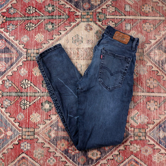 Levi's W24 L30 Tapered Leg Blue Denim Jeans