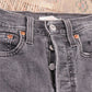 Levi's 501 W24 L26 Original Fit Black Denim Jeans